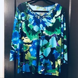 5/$20! Colorful Jeweled Top